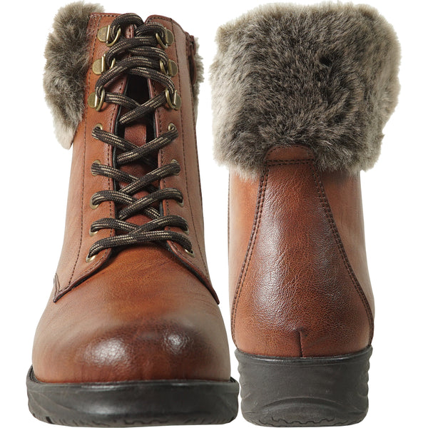 Brown on sale fur boots