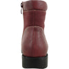 VANGELO Women Boot OY4401 Ankle Casual Boot Burgundy