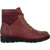 VANGELO Women Boot OY4401 Ankle Casual Boot Burgundy