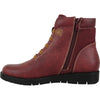 VANGELO Women Boot OY4401 Ankle Casual Boot Burgundy