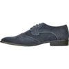 BRAVO Men Dress Shoe KING-3 Wingtip Oxford Shoe Blue